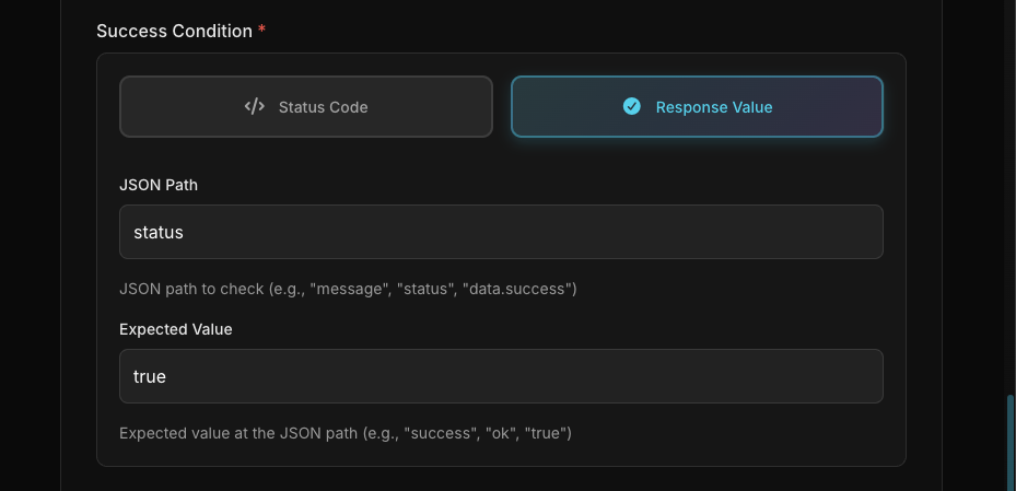 HTTP Action Body Parameters